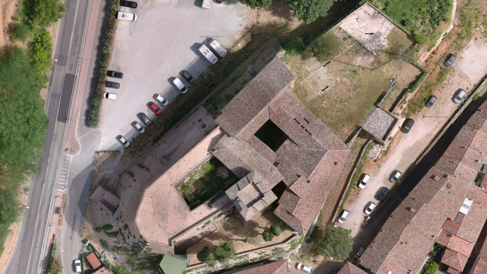 Rilievo topografico ed architettonico Rocca di Meldola