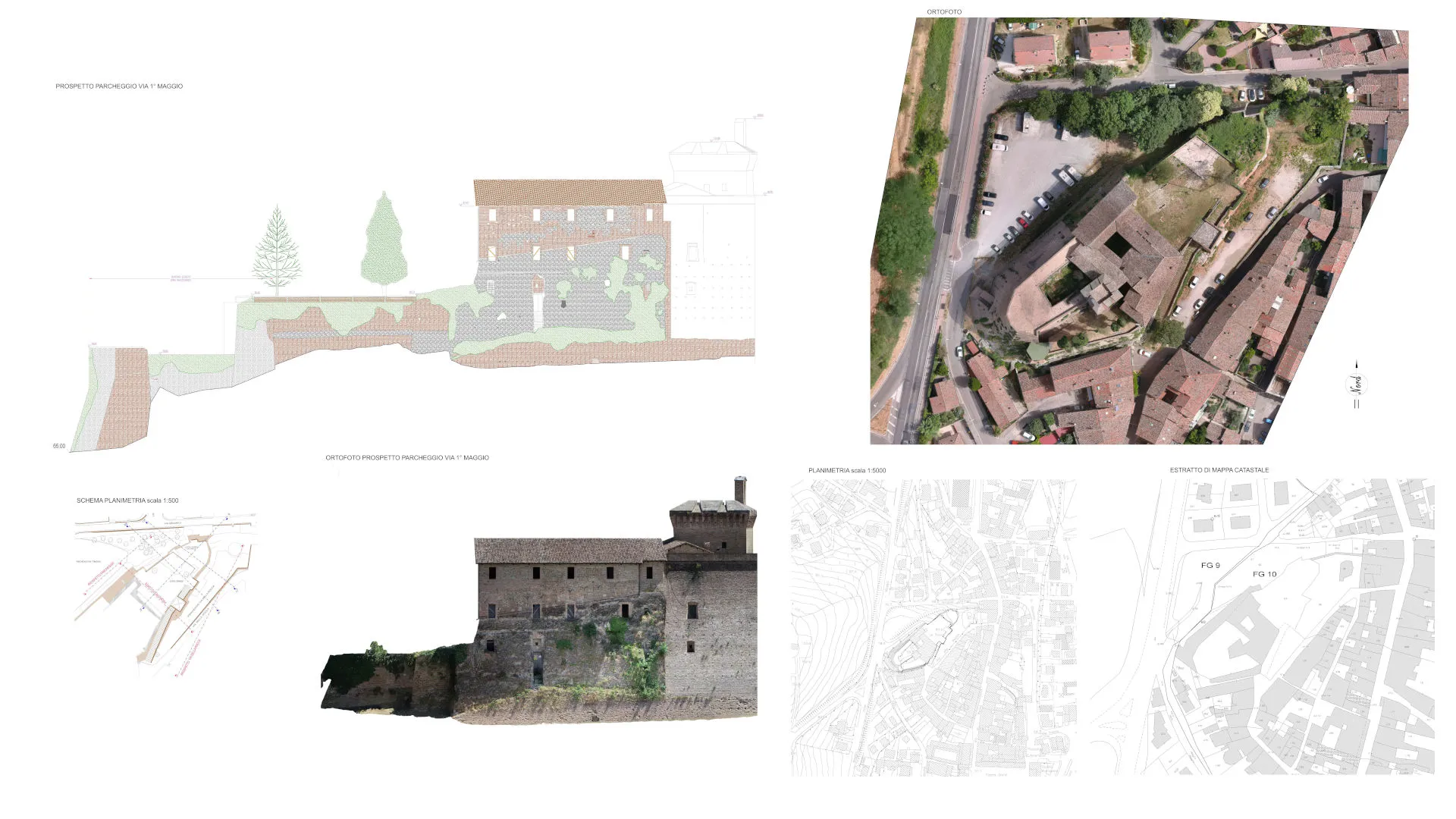 Rilievo topografico ed architettonico Rocca di Meldola